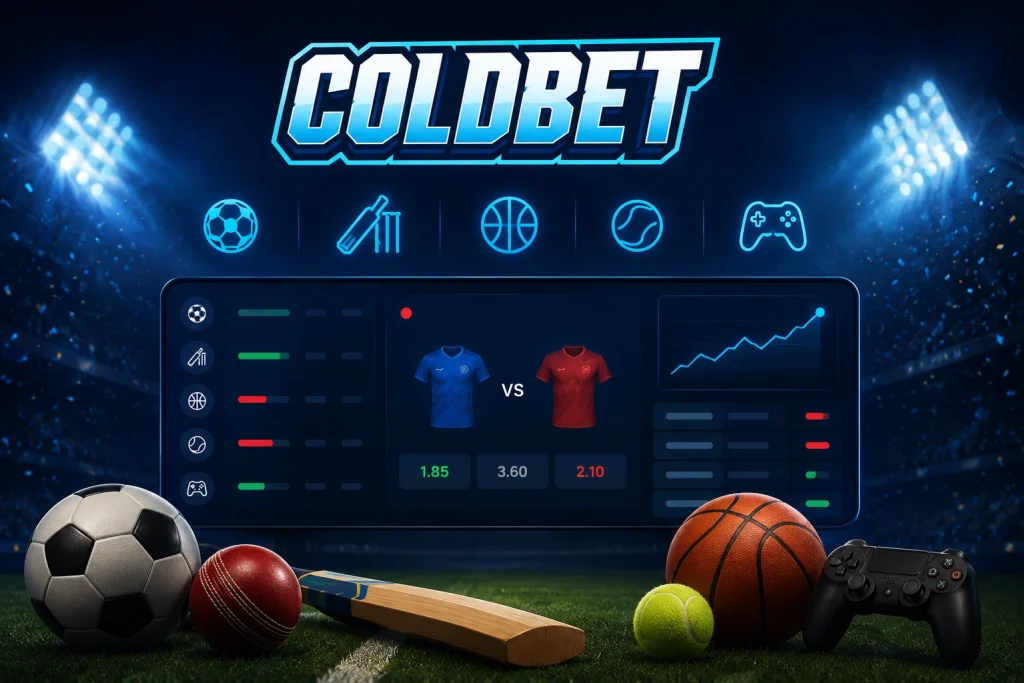 Modern betting application with live casino access