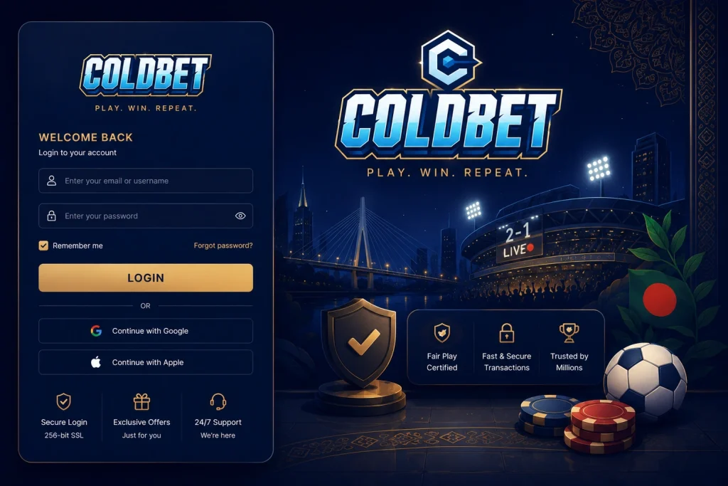 Secure authentication for online casino players